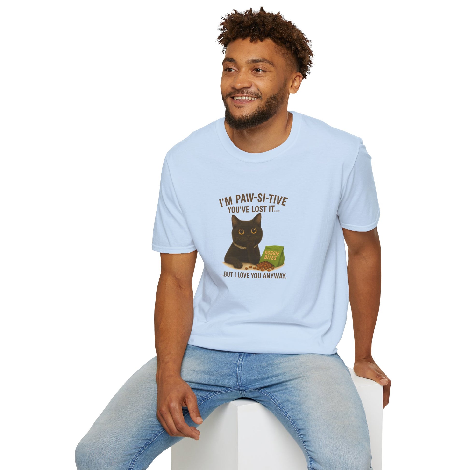 Funny Black Cat Tee – I’m Paw-si-tive You’ve Lost It, But I Love You Anyway - Chubby Little Cheeks Co.