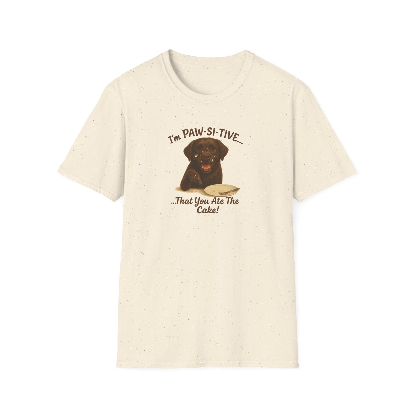 “I’m Paw-Si-Tive That You Ate The Cake!” Funny  Unisex Dog T-Shirt - Chubby Little Cheeks Co.