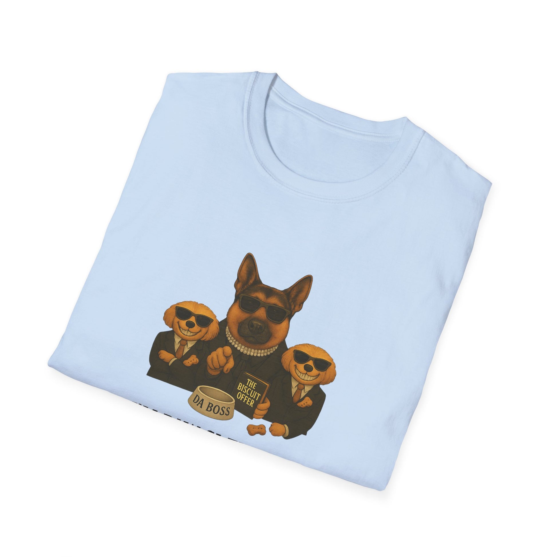 I'm Paw-Si-Tive You Ate The Biscuits-– Godfather-Style Dog T-shirt, German Shepherd “Da Boss,” Multipoos, Mafia Parody - Chubby Little Cheeks Co.