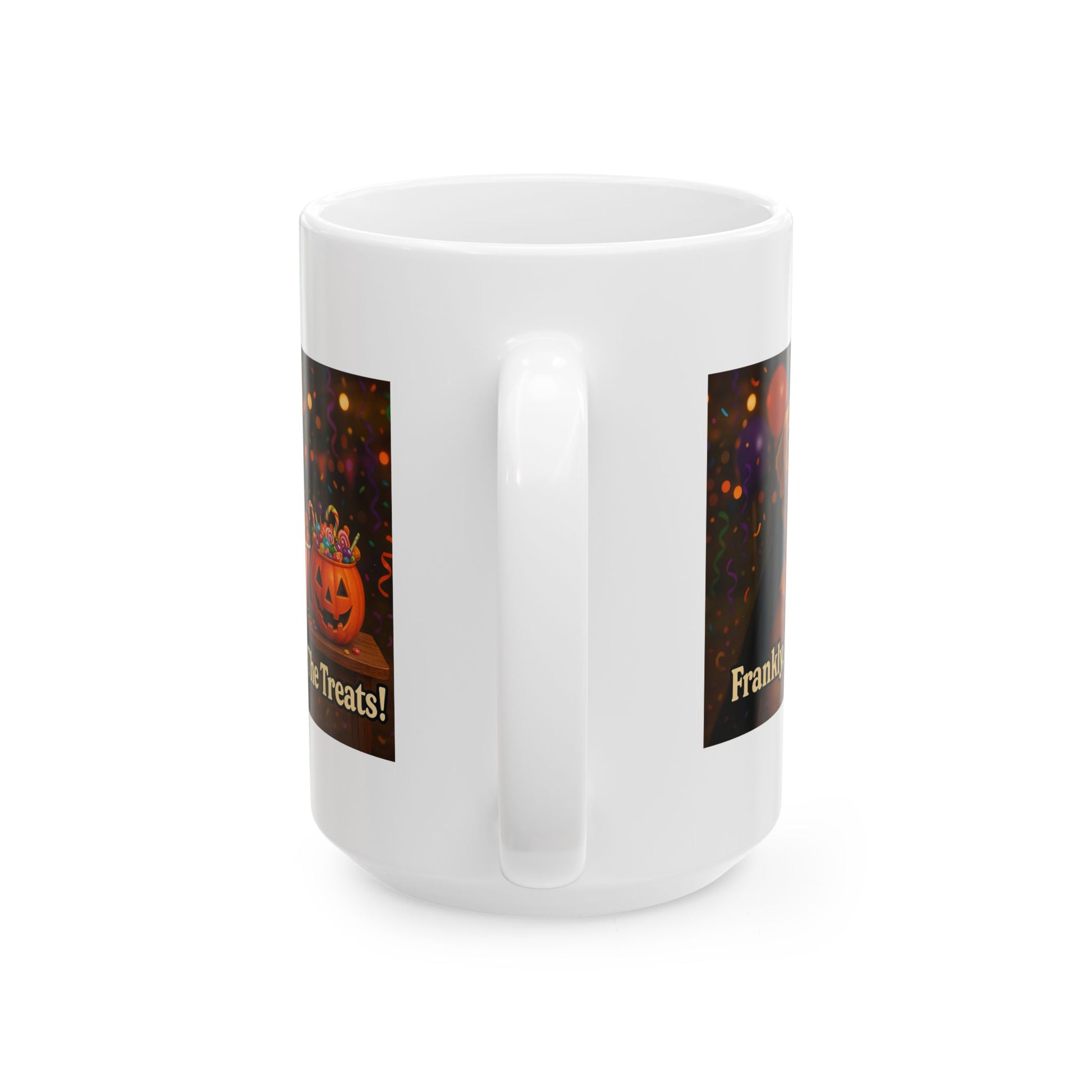 Frankly, I Came For The Treats Ceramic Halloween Mug - Chubby Little Cheeks Co.