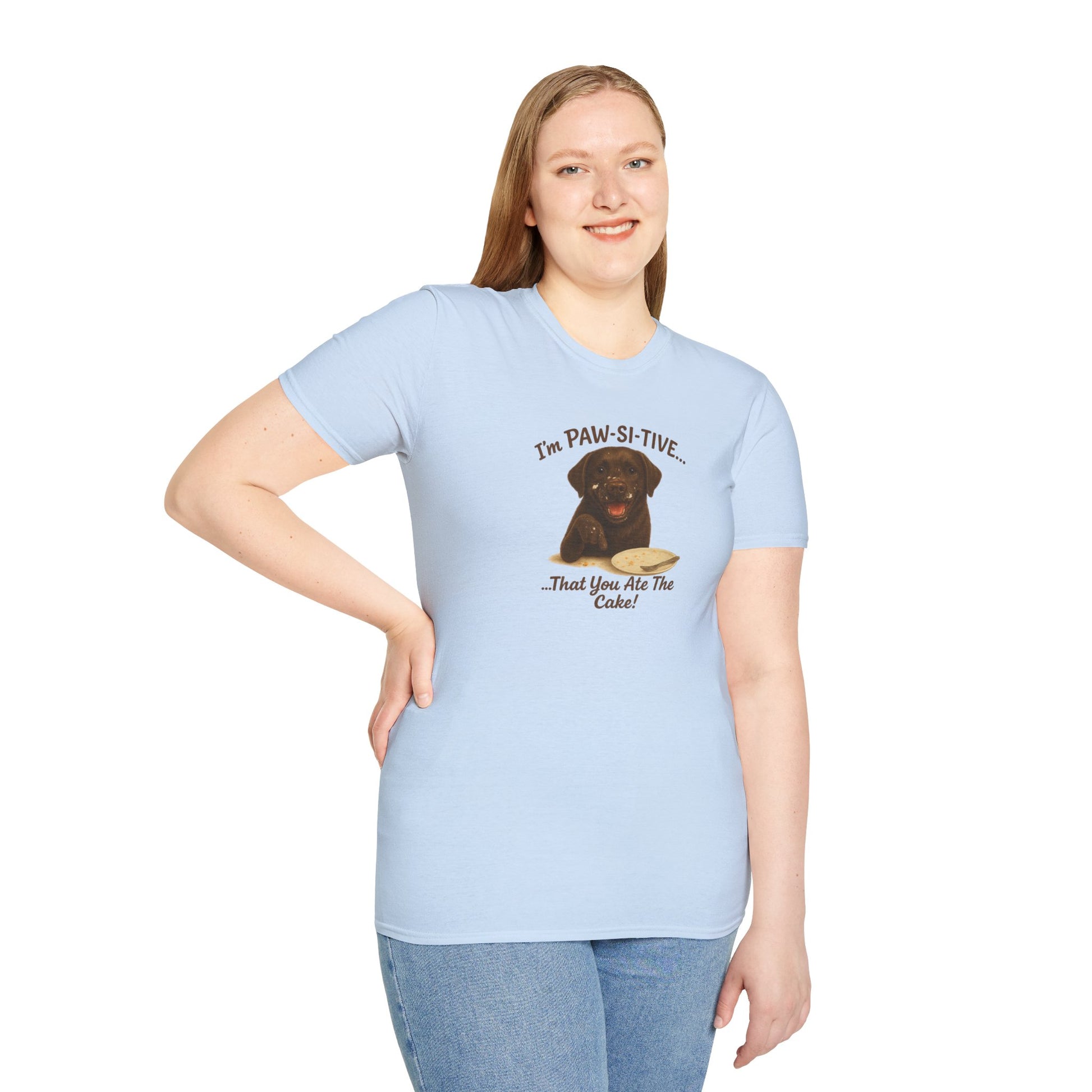 “I’m Paw-Si-Tive That You Ate The Cake!” Funny  Unisex Dog T-Shirt - Chubby Little Cheeks Co.