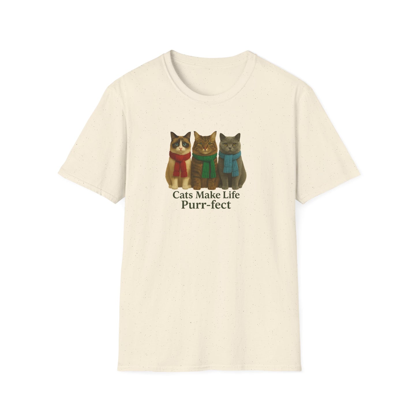 Cats Make Life Purr-fect T-Shirt, Cat Lovers Gift - Chubby Little Cheeks Co.