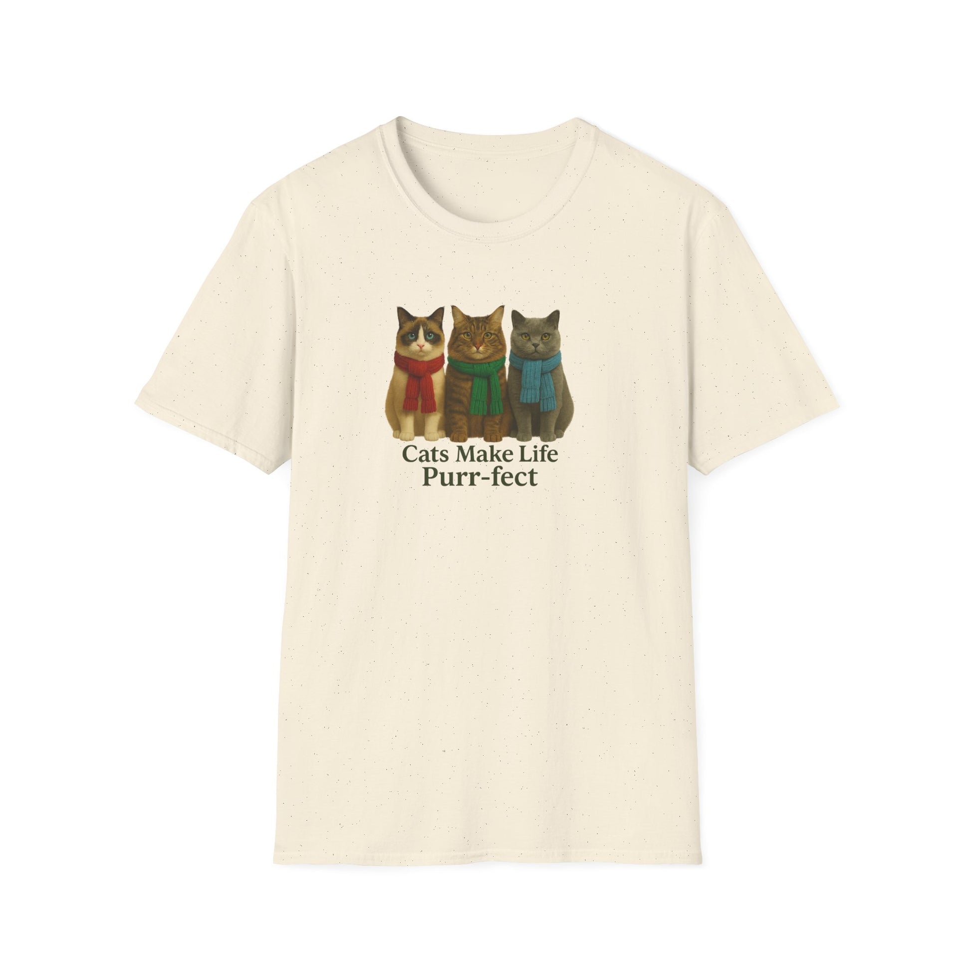 Cats Make Life Purr-fect T-Shirt, Cat Lovers Gift - Chubby Little Cheeks Co.