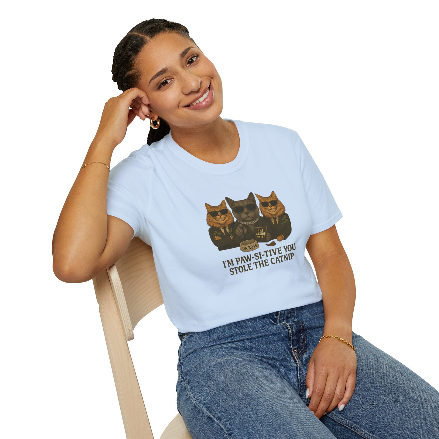 Catnip Offer Unisex T-shirt – I’m Paw-Si-Tive You Stole the Catnip - Chubby Little Cheeks Co.