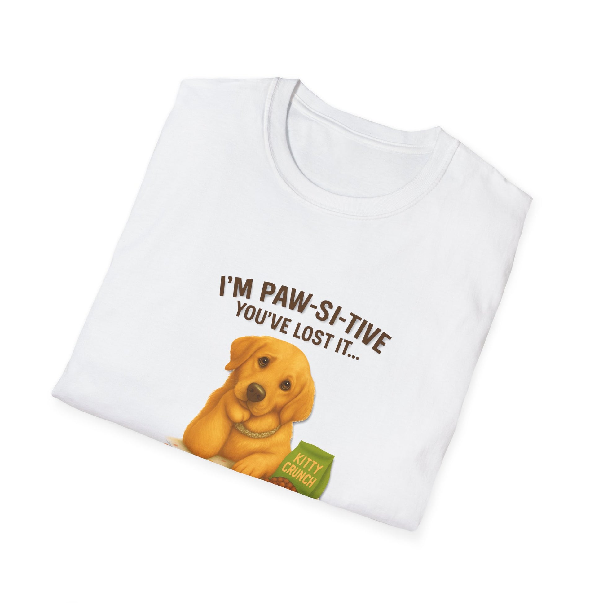 Golden Retriever Funny Pet Tee – “I’m Paw-si-tive You’ve Lost It… But I Love You Anyway” - Chubby Little Cheeks Co.