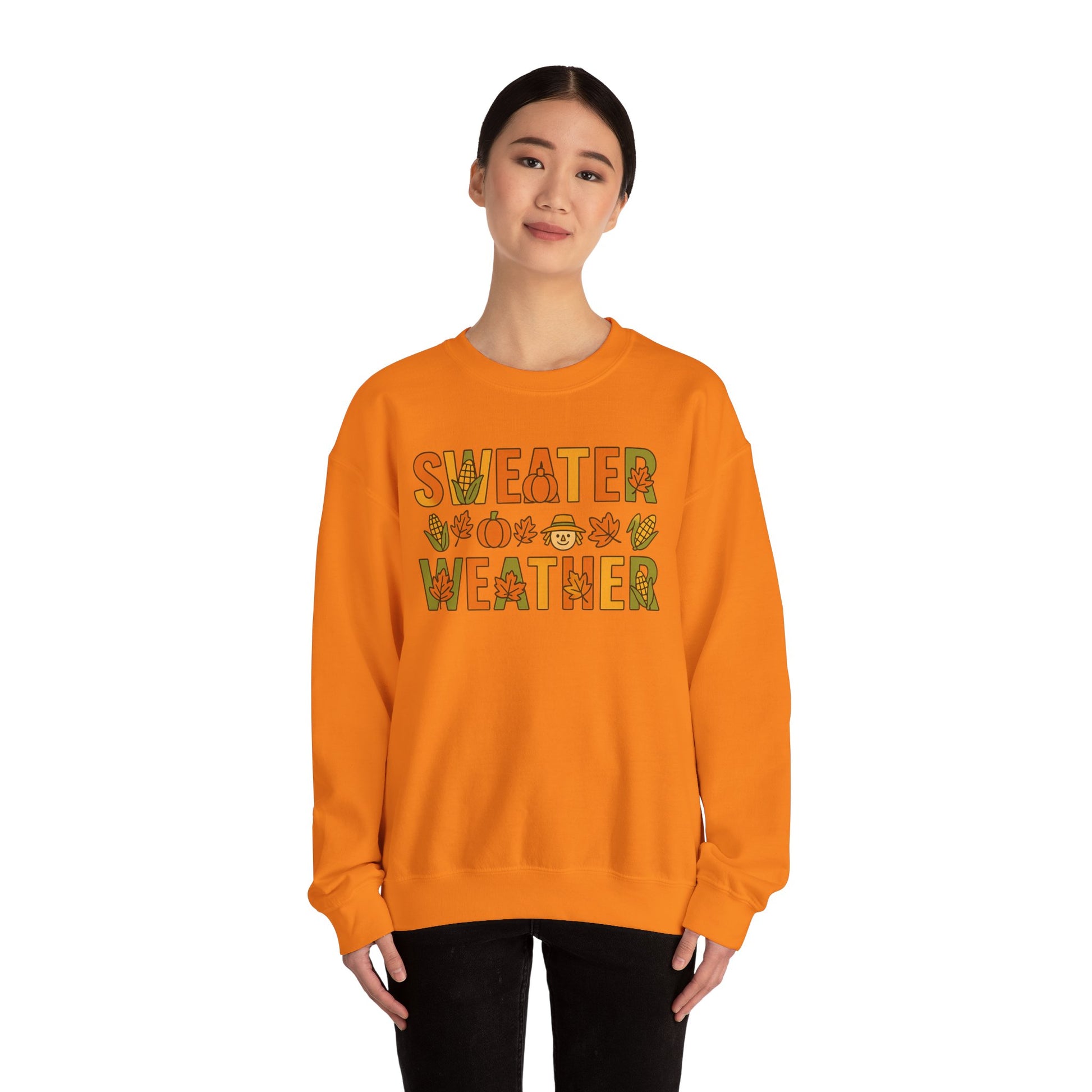 Sweater Weather- Crewneck Sweatshirt - Cozy Fall Apparel - Chubby Little Cheeks Co.
