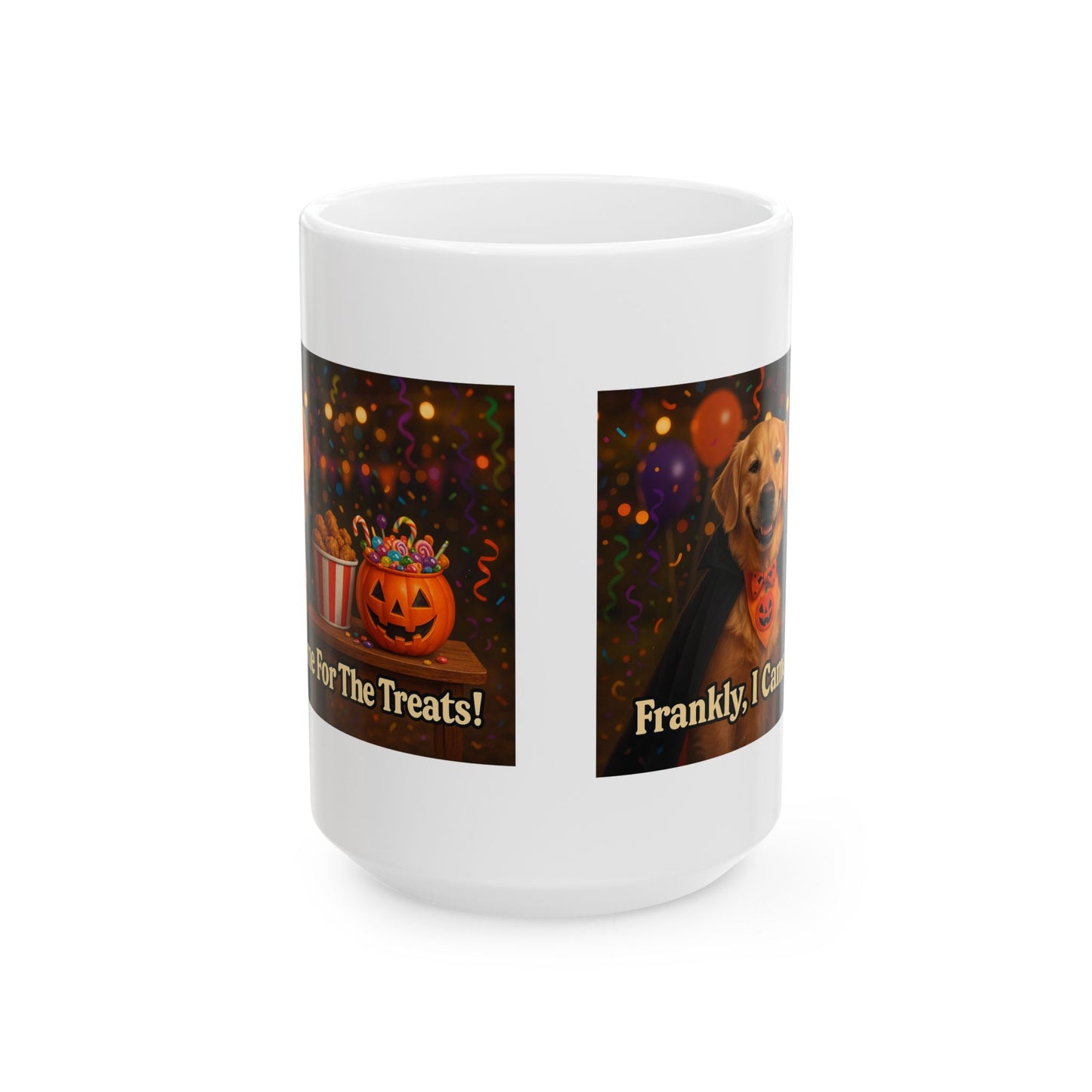 Frankly, I Came For The Treats Ceramic Halloween Mug - Chubby Little Cheeks Co.