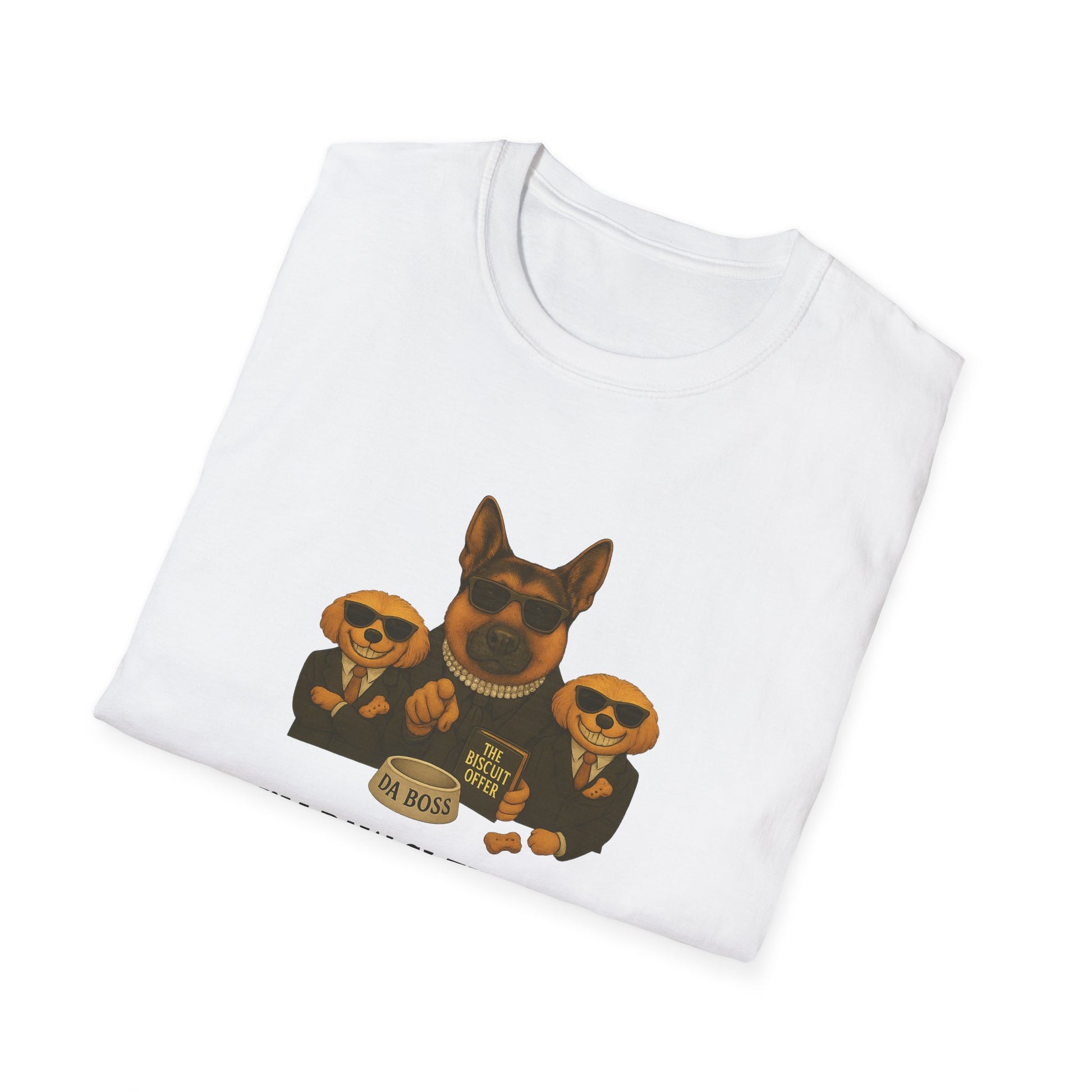 I'm Paw-Si-Tive You Ate The Biscuits-– Godfather-Style Dog T-shirt, German Shepherd “Da Boss,” Multipoos, Mafia Parody - Chubby Little Cheeks Co.