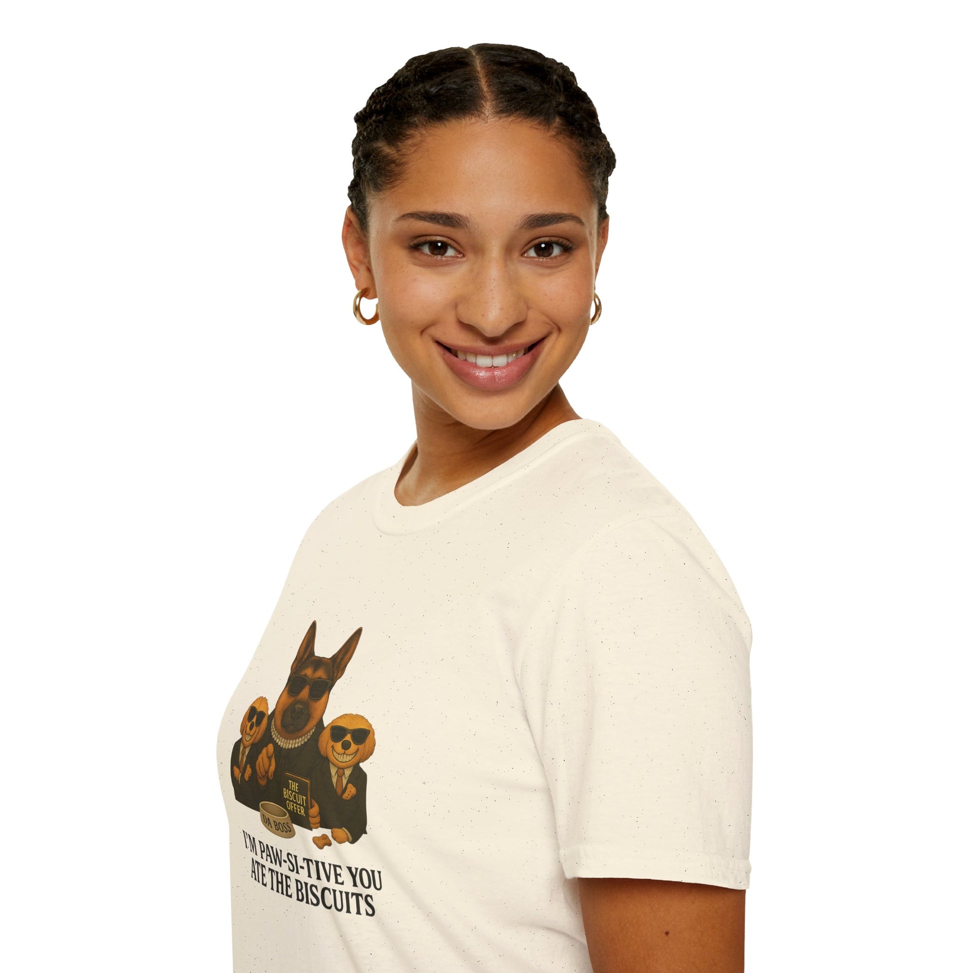 I'm Paw-Si-Tive You Ate The Biscuits-– Godfather-Style Dog T-shirt, German Shepherd “Da Boss,” Multipoos, Mafia Parody - Chubby Little Cheeks Co.