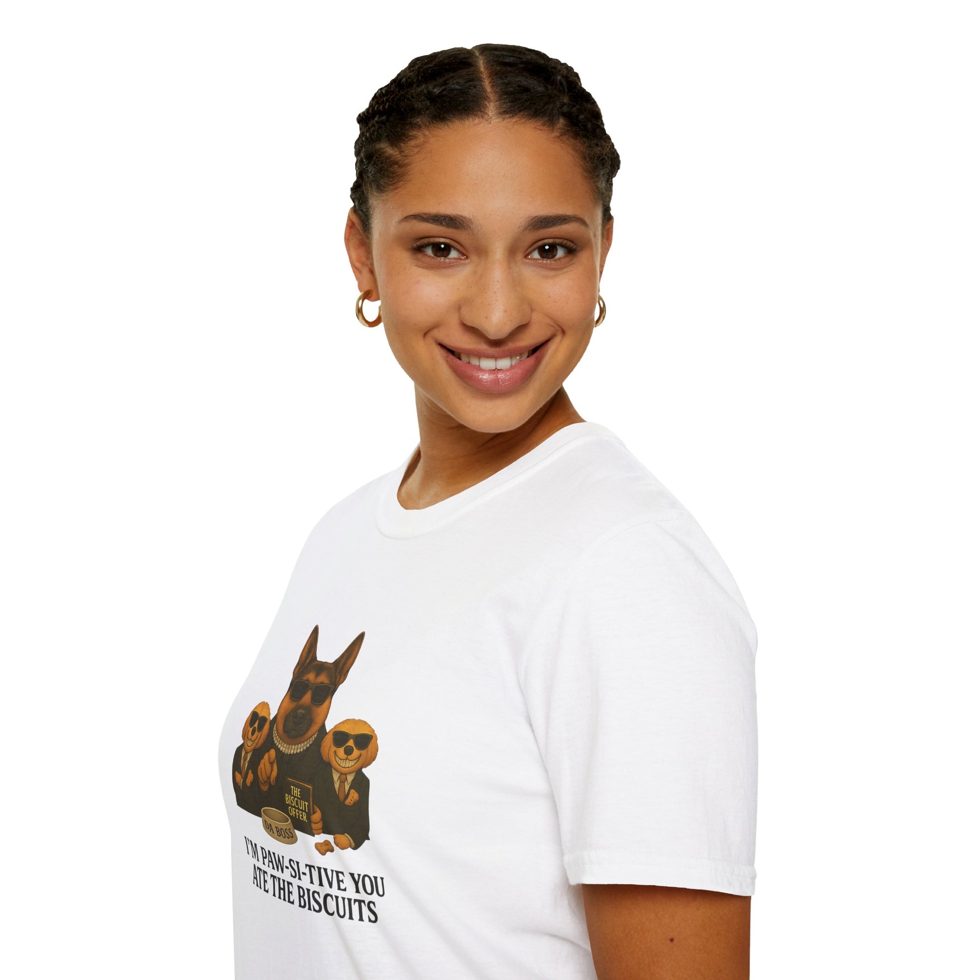 I'm Paw-Si-Tive You Ate The Biscuits-– Godfather-Style Dog T-shirt, German Shepherd “Da Boss,” Multipoos, Mafia Parody - Chubby Little Cheeks Co.