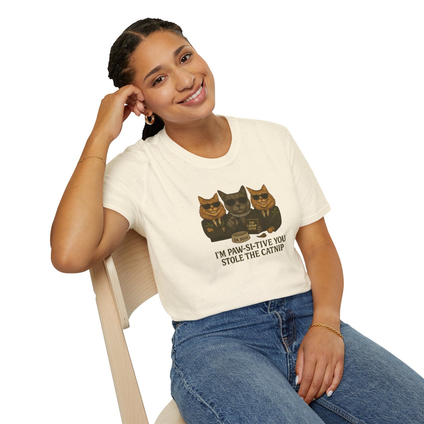 Catnip Offer Unisex T-shirt – I’m Paw-Si-Tive You Stole the Catnip - Chubby Little Cheeks Co.