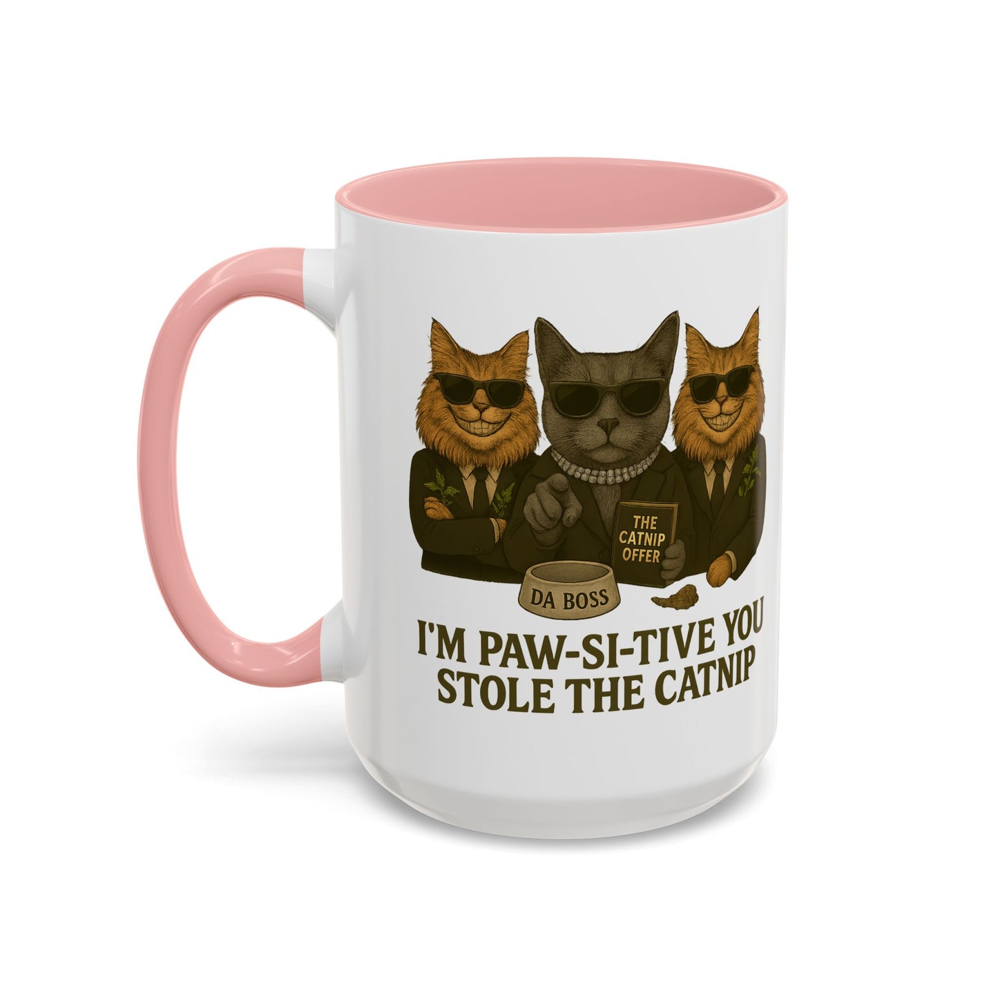 I'm Paw-sitive You Stole The Catnip Coffee Mug - Gift for Cat Lovers, Funny Cat Mug, Kitchen Decor, Unique Cat-Themed Gift, Pet Owner Coffee Cup - Chubby Little Cheeks Co.