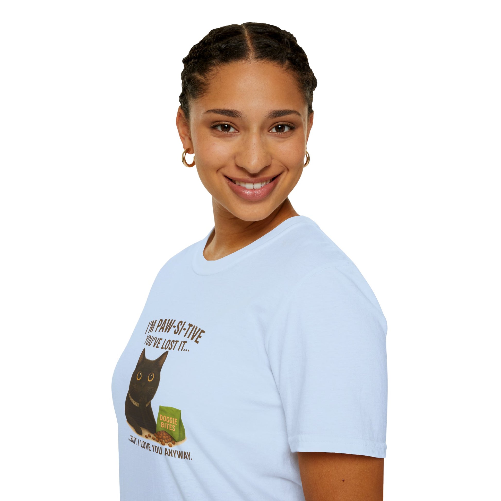 Funny Black Cat Tee – I’m Paw-si-tive You’ve Lost It, But I Love You Anyway - Chubby Little Cheeks Co.