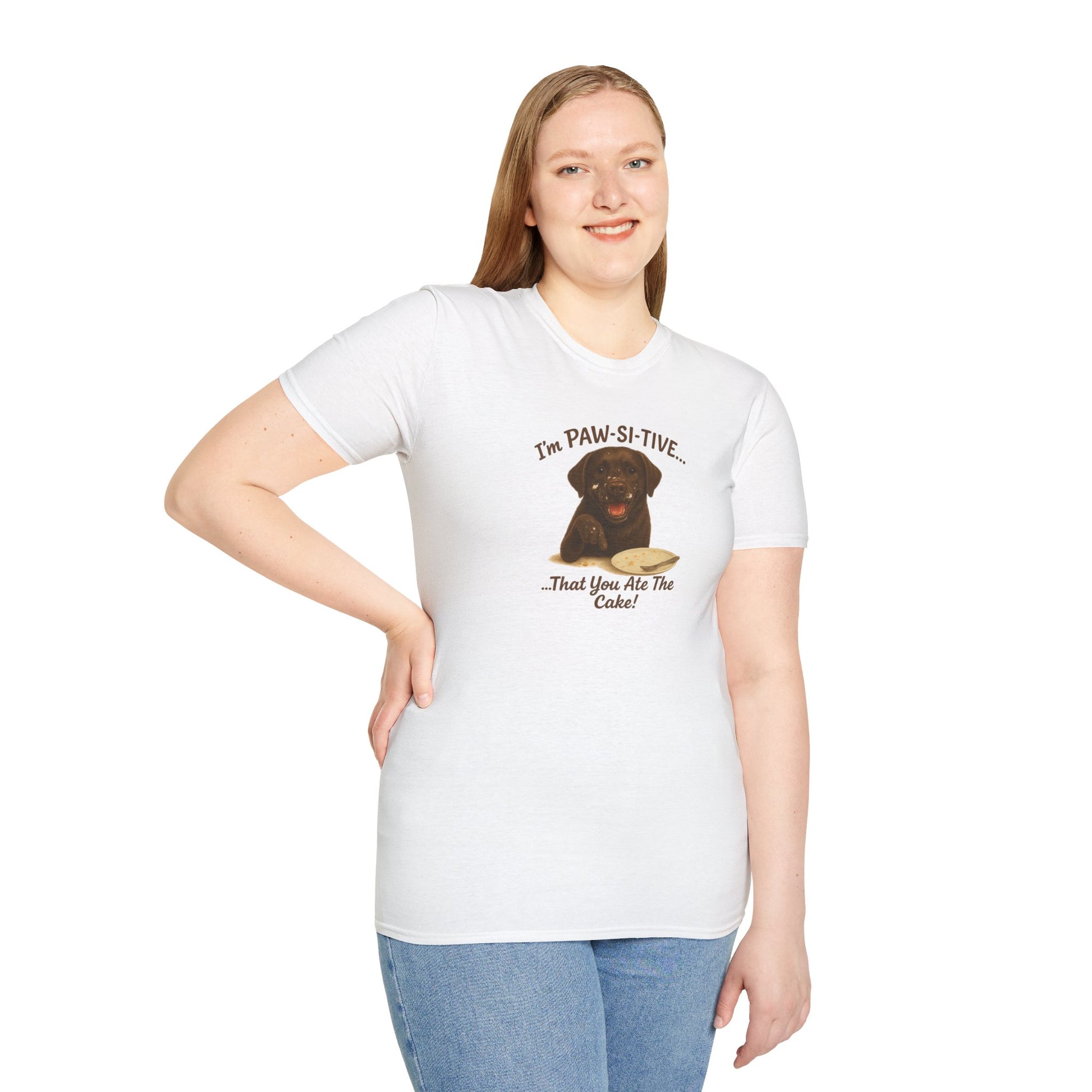 “I’m Paw-Si-Tive That You Ate The Cake!” Funny  Unisex Dog T-Shirt - Chubby Little Cheeks Co.
