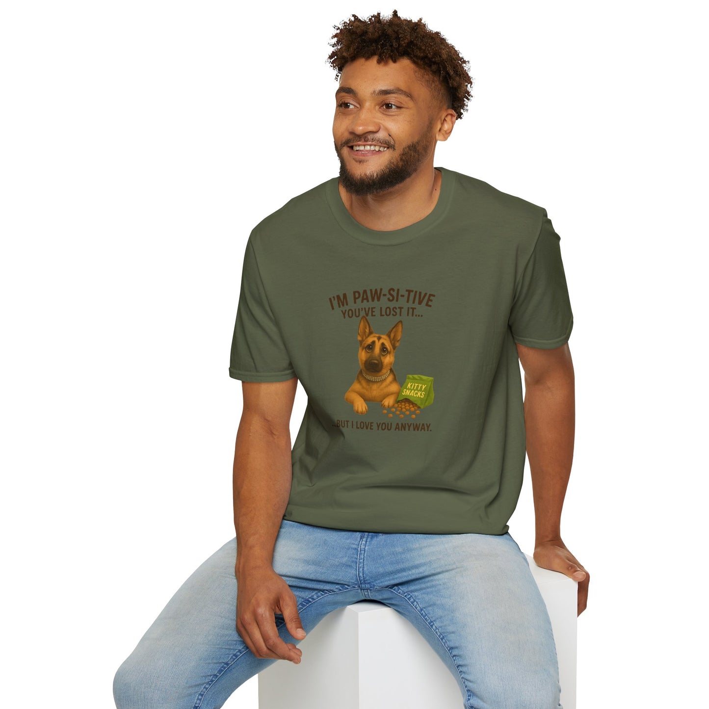 I’m Paw-si-tive You’ve Lost It — Funny German Shepherd Dog T-Shirt - Chubby Little Cheeks Co.
