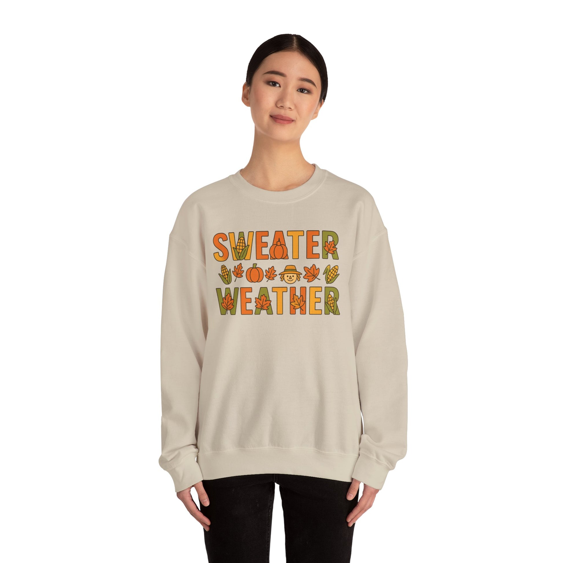 Sweater Weather- Crewneck Sweatshirt - Cozy Fall Apparel - Chubby Little Cheeks Co.