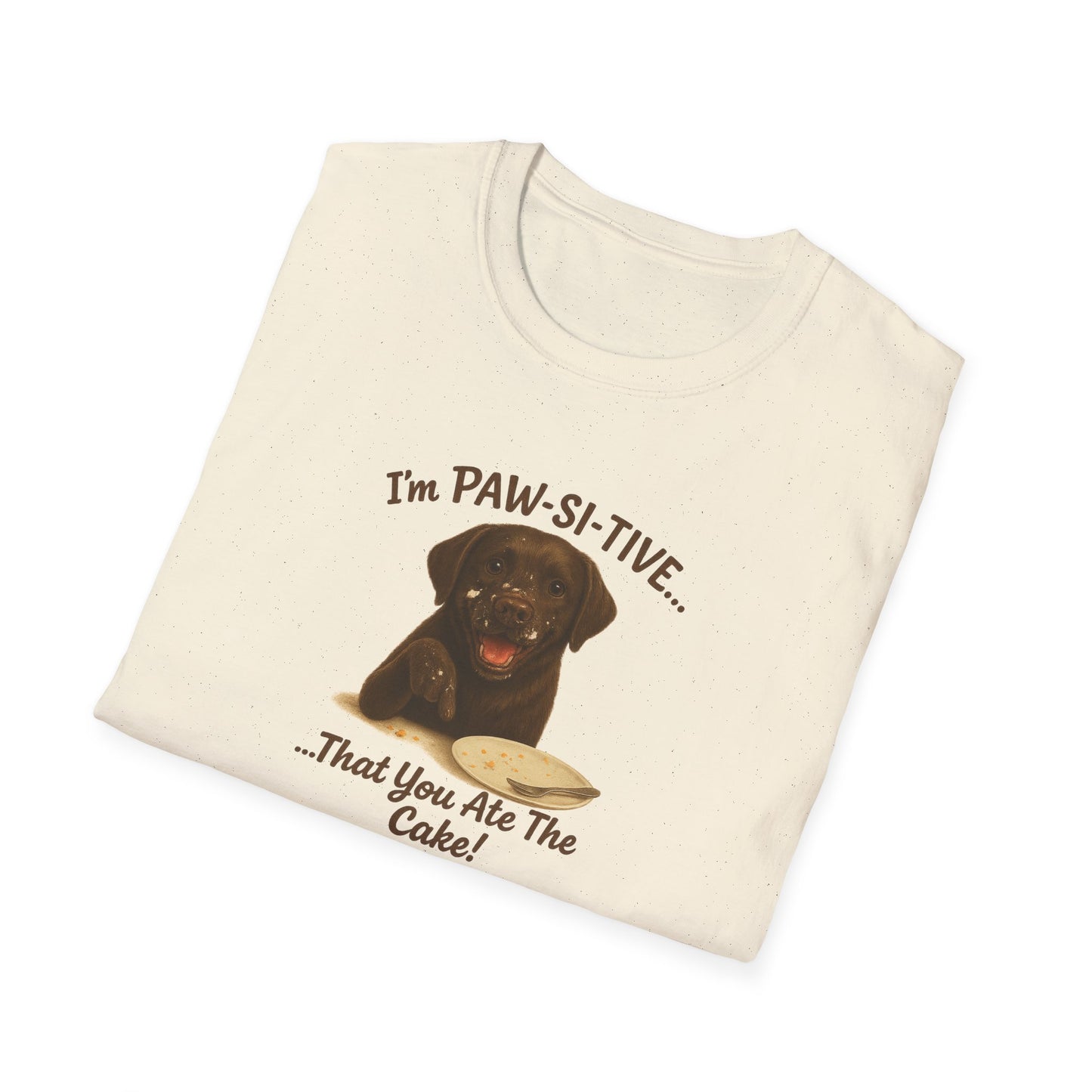 “I’m Paw-Si-Tive That You Ate The Cake!” Funny  Unisex Dog T-Shirt - Chubby Little Cheeks Co.