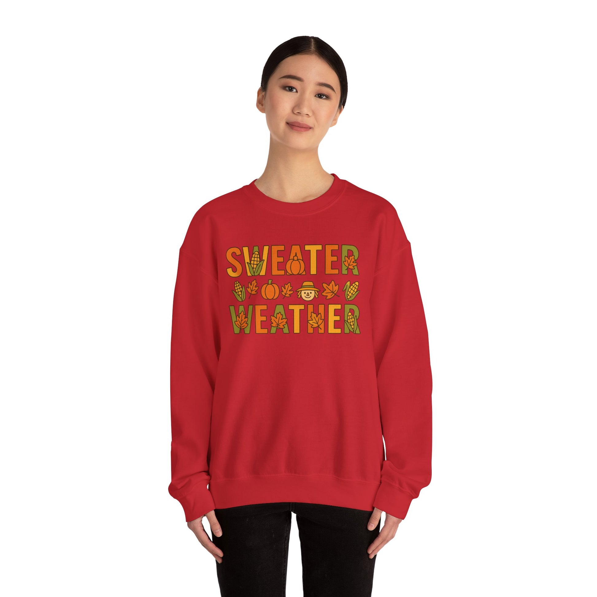 Sweater Weather- Crewneck Sweatshirt - Cozy Fall Apparel - Chubby Little Cheeks Co.