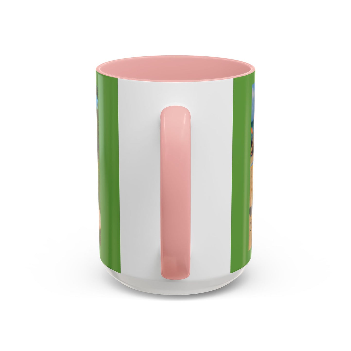 Dog Photo Accent Coffee Mug — "Marshmallow in Nature" Personalized 15oz - Chubby Little Cheeks Co.