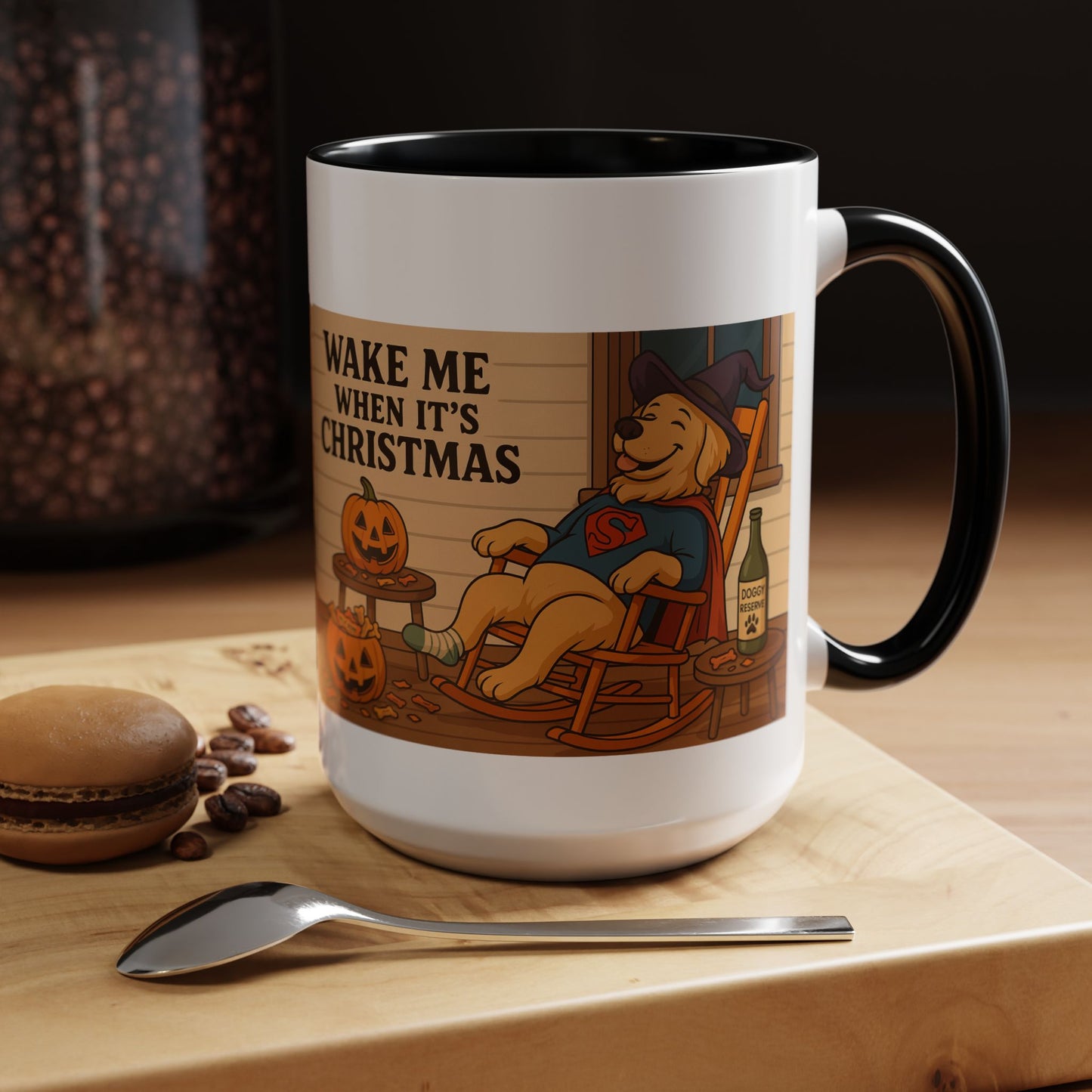Tipsy Dog Halloween Coffee Mug - Chubby Little Cheeks Co.