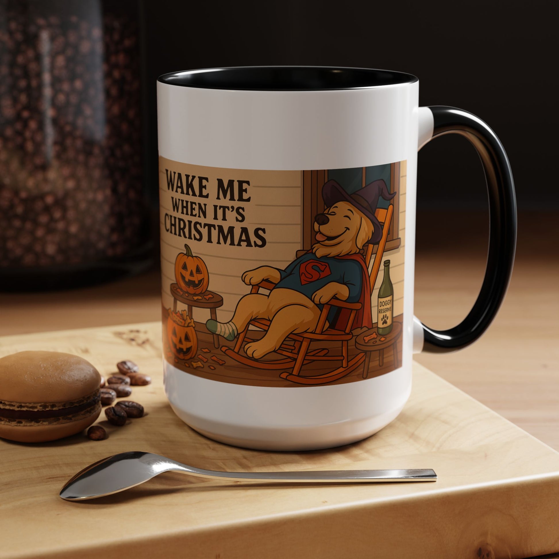 Tipsy Dog Halloween Coffee Mug - Chubby Little Cheeks Co.