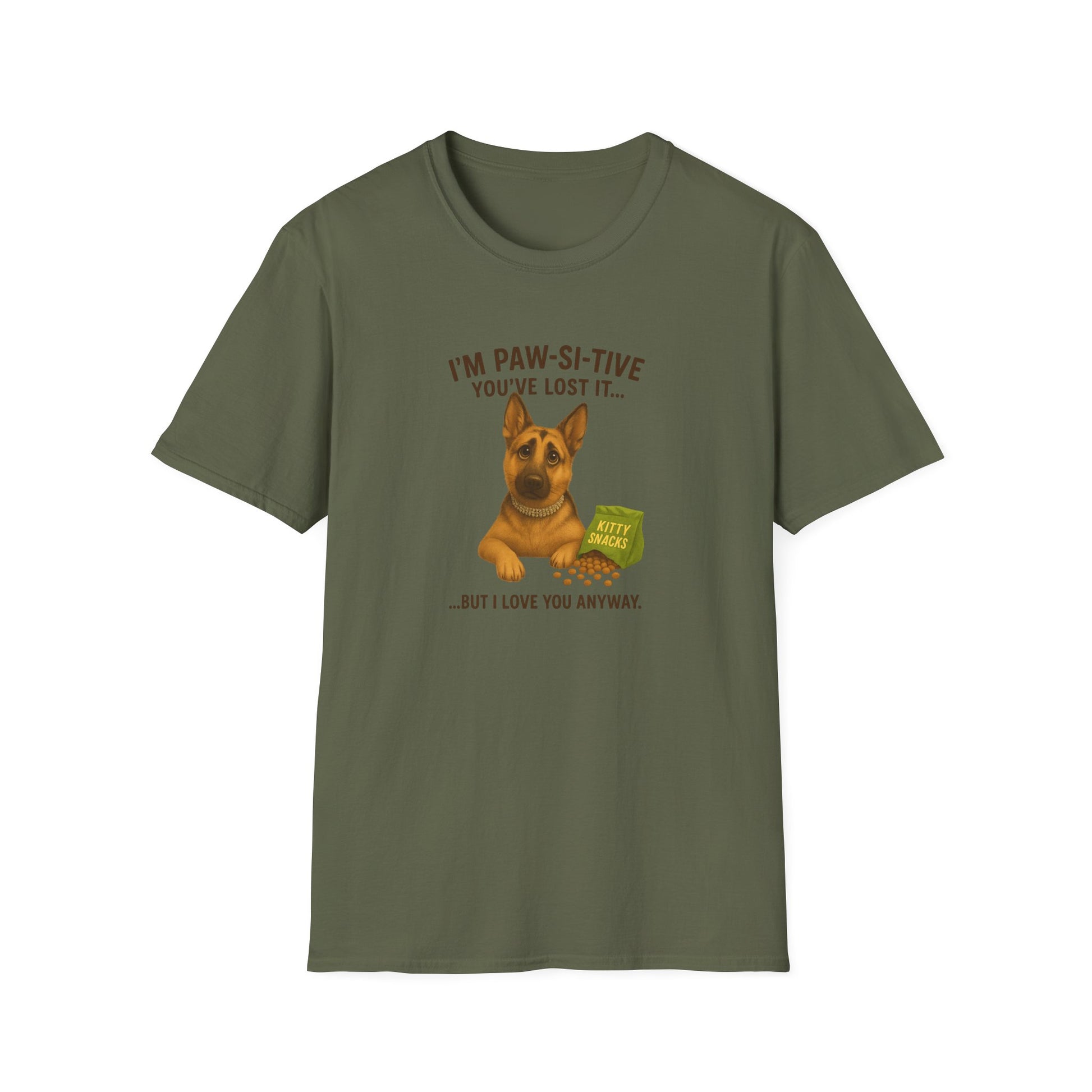 I’m Paw-si-tive You’ve Lost It — Funny German Shepherd Dog T-Shirt - Chubby Little Cheeks Co.