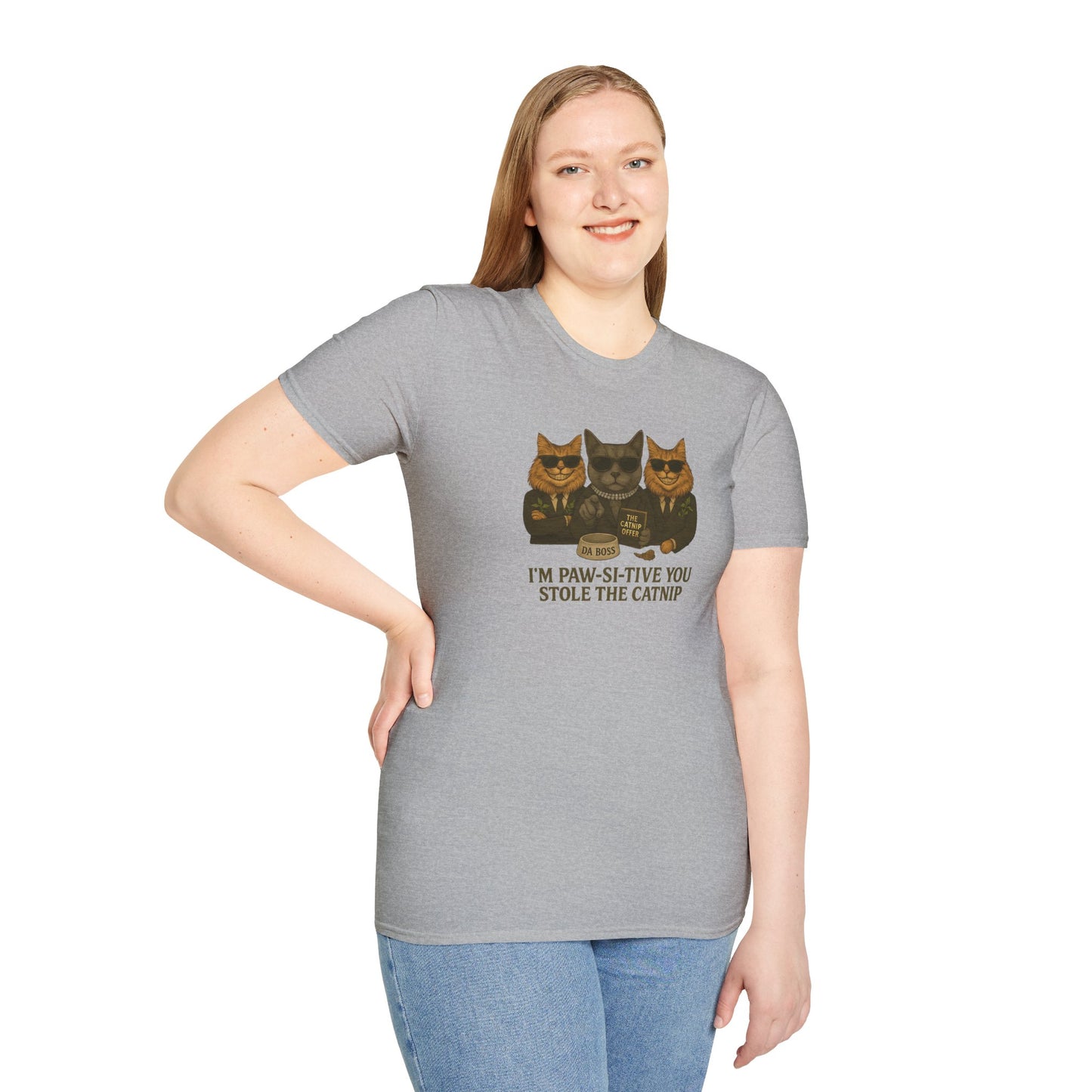 Catnip Offer Unisex T-shirt – I’m Paw-Si-Tive You Stole the Catnip - Chubby Little Cheeks Co.