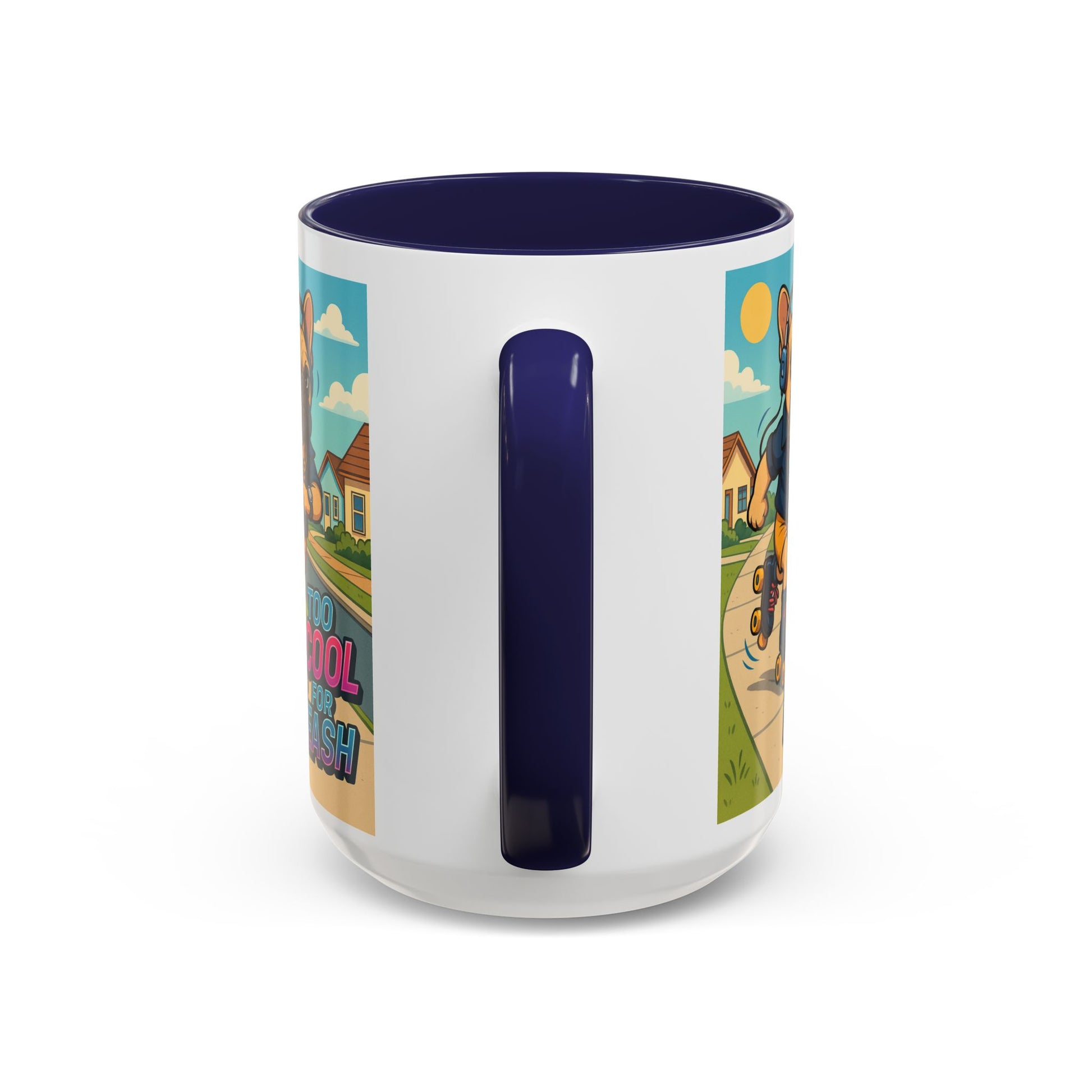 Retro Roller Skating Male French Bulldog Mug – 80’s Groove Vibes - Chubby Little Cheeks Co.