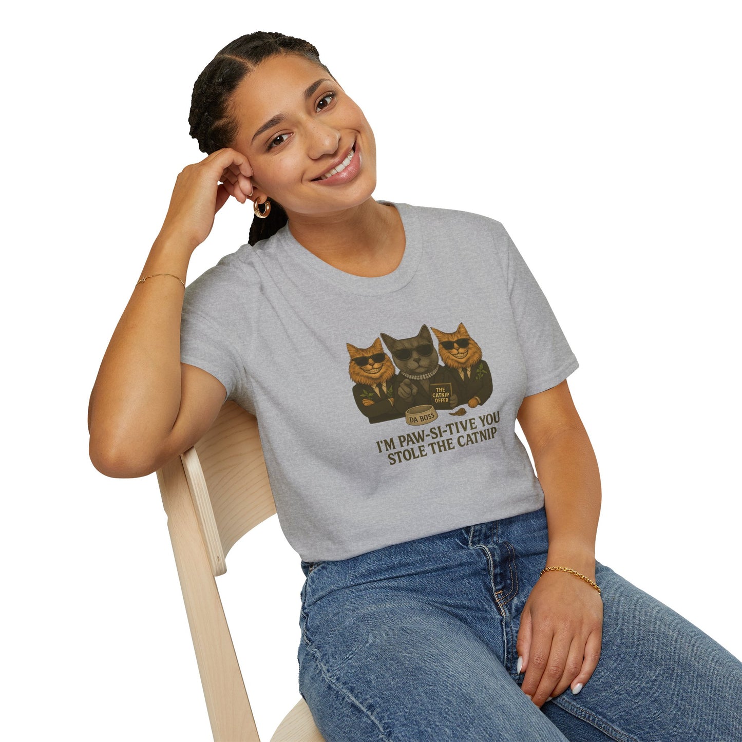 Catnip Offer Unisex T-shirt – I’m Paw-Si-Tive You Stole the Catnip - Chubby Little Cheeks Co.