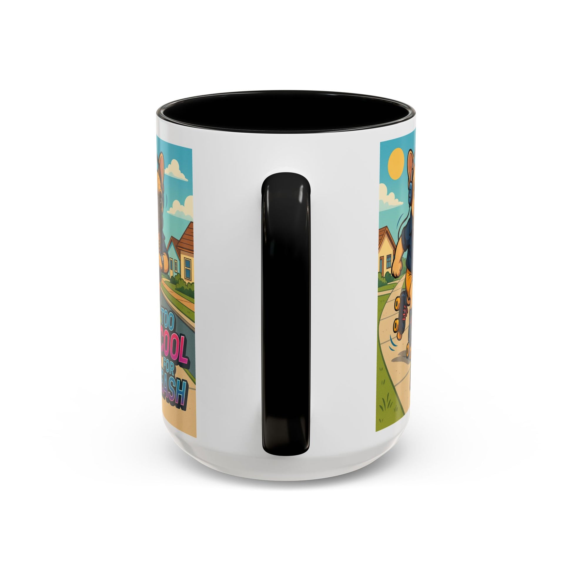 Retro Roller Skating Male French Bulldog Mug – 80’s Groove Vibes - Chubby Little Cheeks Co.