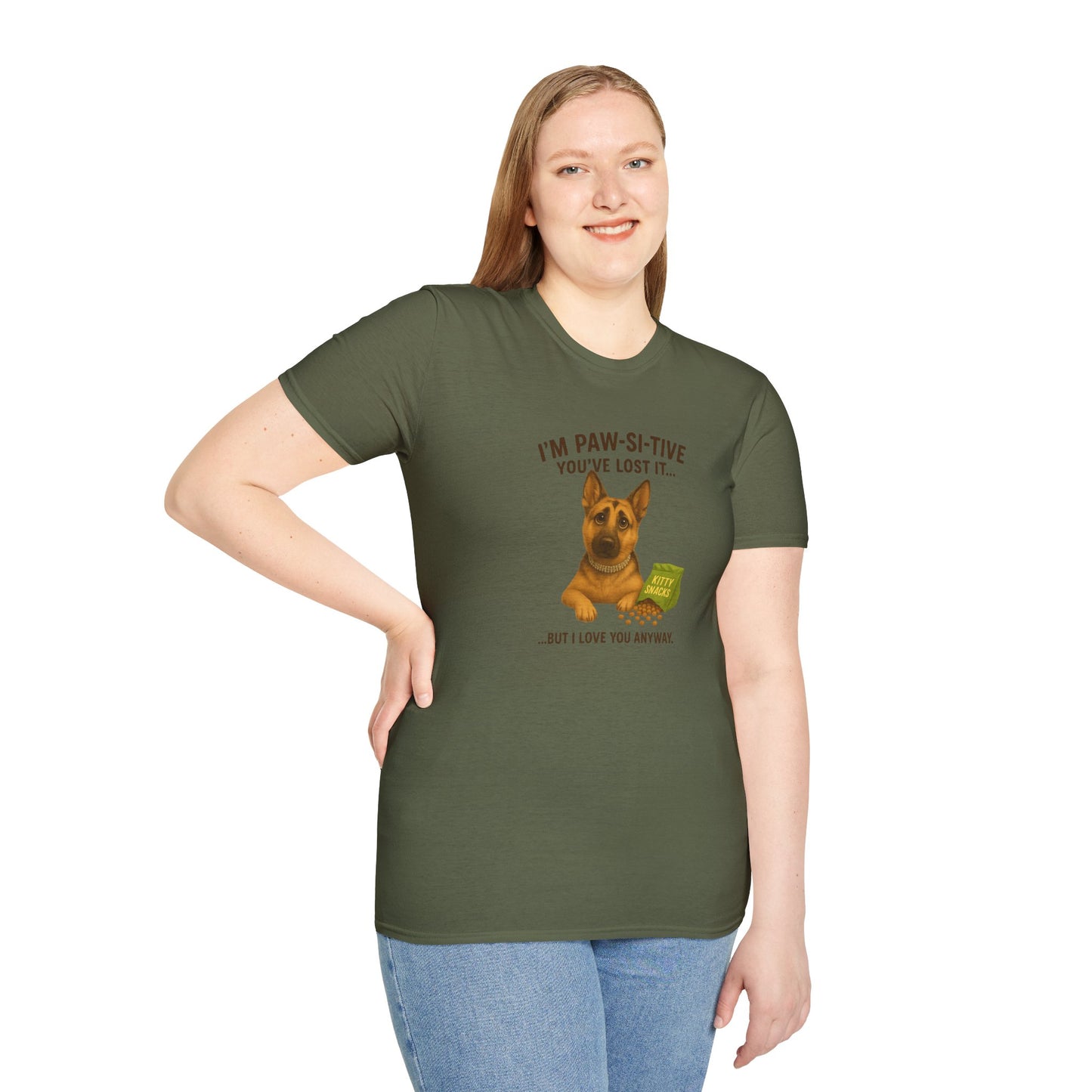 I’m Paw-si-tive You’ve Lost It — Funny German Shepherd Dog T-Shirt - Chubby Little Cheeks Co.