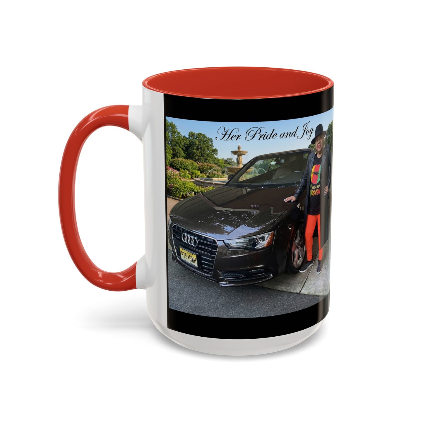 Photo Accent Coffee Mug — Personalized 'Her Pride and Joy' Car & Owner Tribute