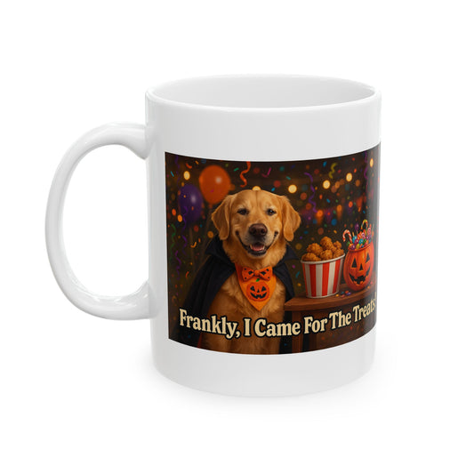Frankly, I Came For The Treats Ceramic Halloween Mug - Chubby Little Cheeks Co.