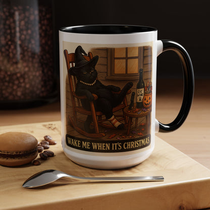 Tipsy Cat-Themed Ceramic Coffee Mug - Chubby Little Cheeks Co.
