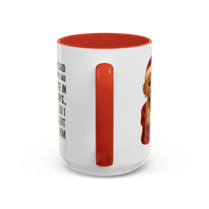 Golden Retriever Bite-In-Days Mug- Holiday Dogs