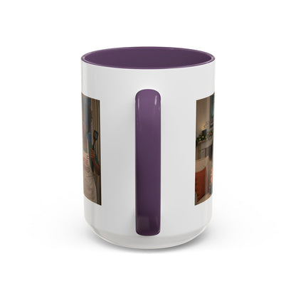 Cat Accent Coffee Mug – “We’re Doomed” Funny Black Mom and Daughter Accent Mug (15 oz) - Chubby Little Cheeks Co.