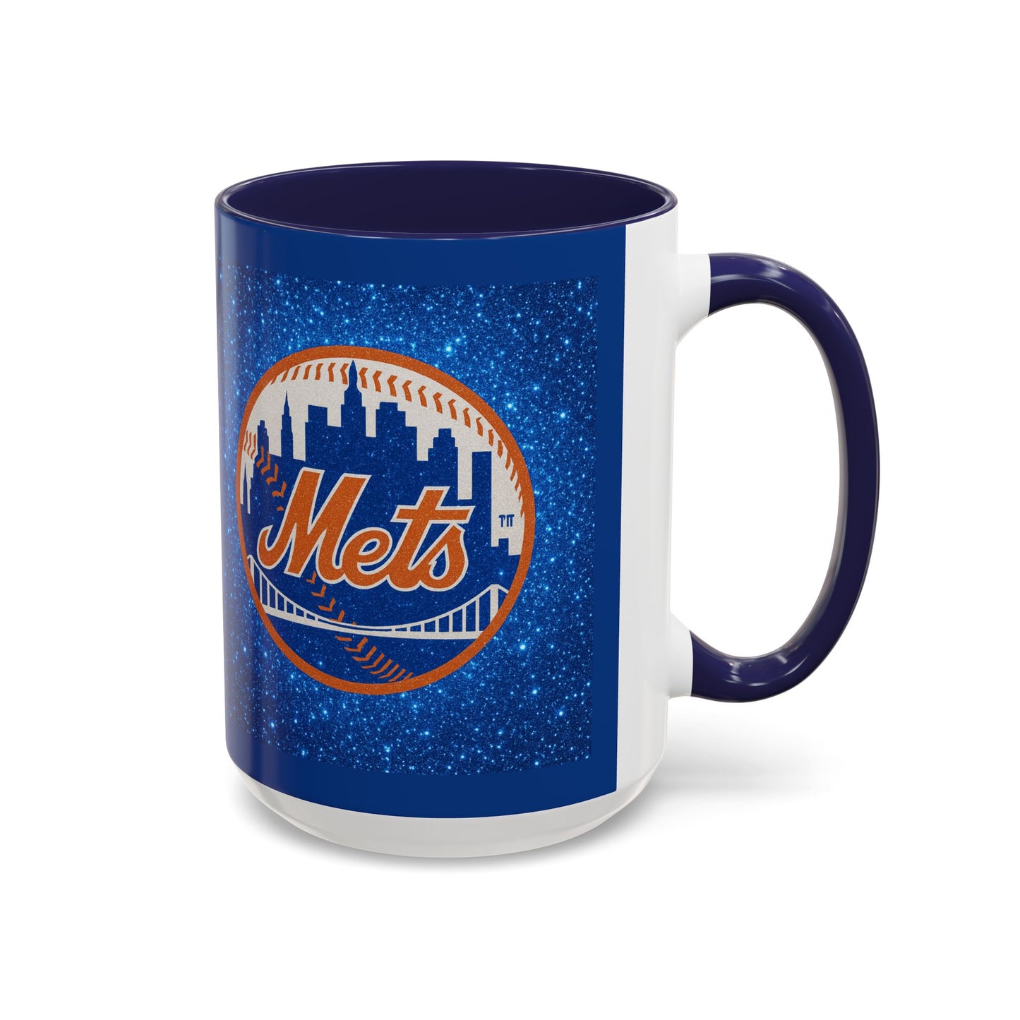 New York Mets Accent Coffee Mug – Team Logo 11/15oz Baseball Fan Gift - Chubby Little Cheeks Co.