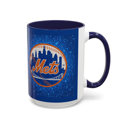 New York Mets Accent Coffee Mug – Team Logo 11/15oz Baseball Fan Gift - Chubby Little Cheeks Co.