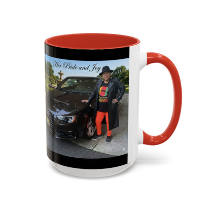 Photo Accent Coffee Mug — Personalized 'Her Pride and Joy' Car & Owner Tribute