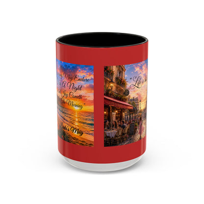 Paris Sunset Coffee Mug — 'Life is but a Dream' Accent Mug (11/15oz) - Chubby Little Cheeks Co.