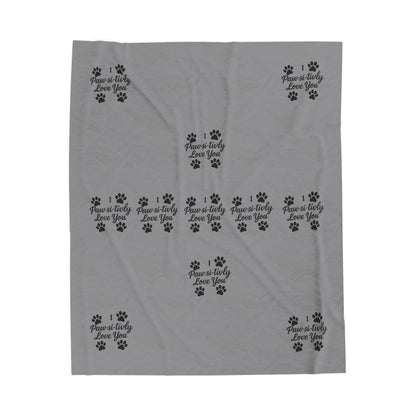 I Paw-Si-Tively Love You Blanket – Cozy Gift for Pet Lovers - Chubby Little Cheeks Co.