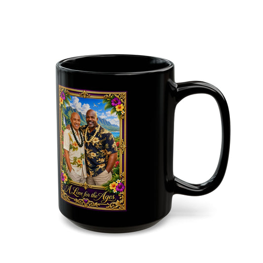 Personalized Memorial Photo Mug — 'A Love for the Ages' Hawaiian Tribute (11oz & 15oz) - Chubby Little Cheeks Co.