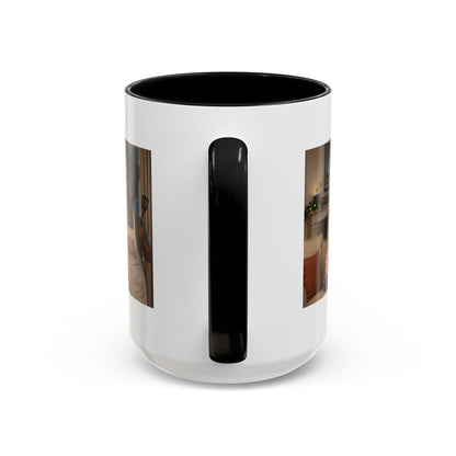 Dog Accent Coffee Mug — 'We're Doomed' Funny Black Mom and Daughter Coffee Cup (15 oz) - Chubby Little Cheeks Co.