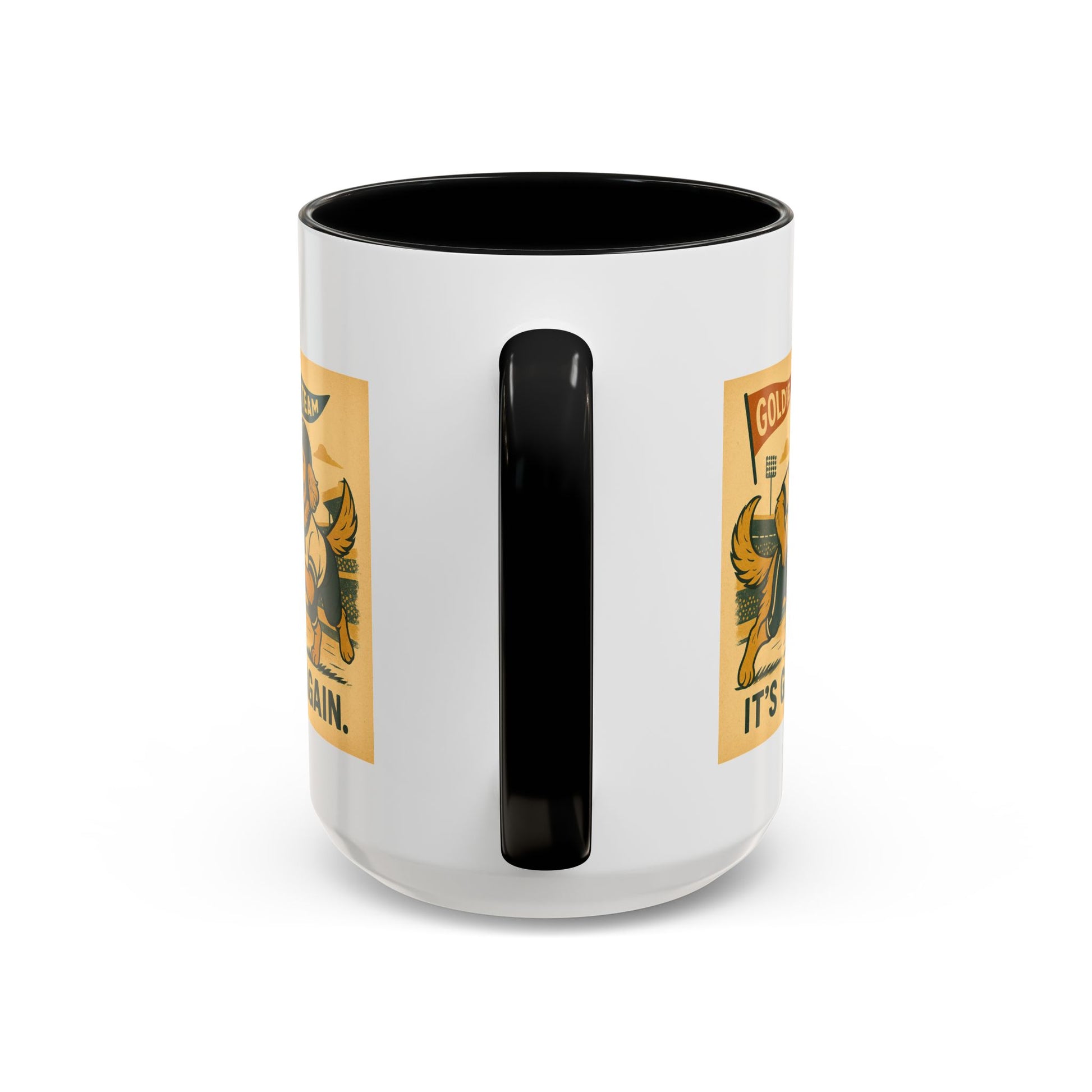 Game Day Golden Retrievers Vintage Football Mug - Chubby Little Cheeks Co.