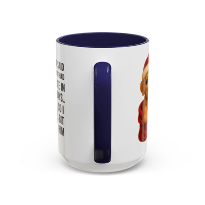 Golden Retriever Bite-In-Days Mug- Holiday Dogs