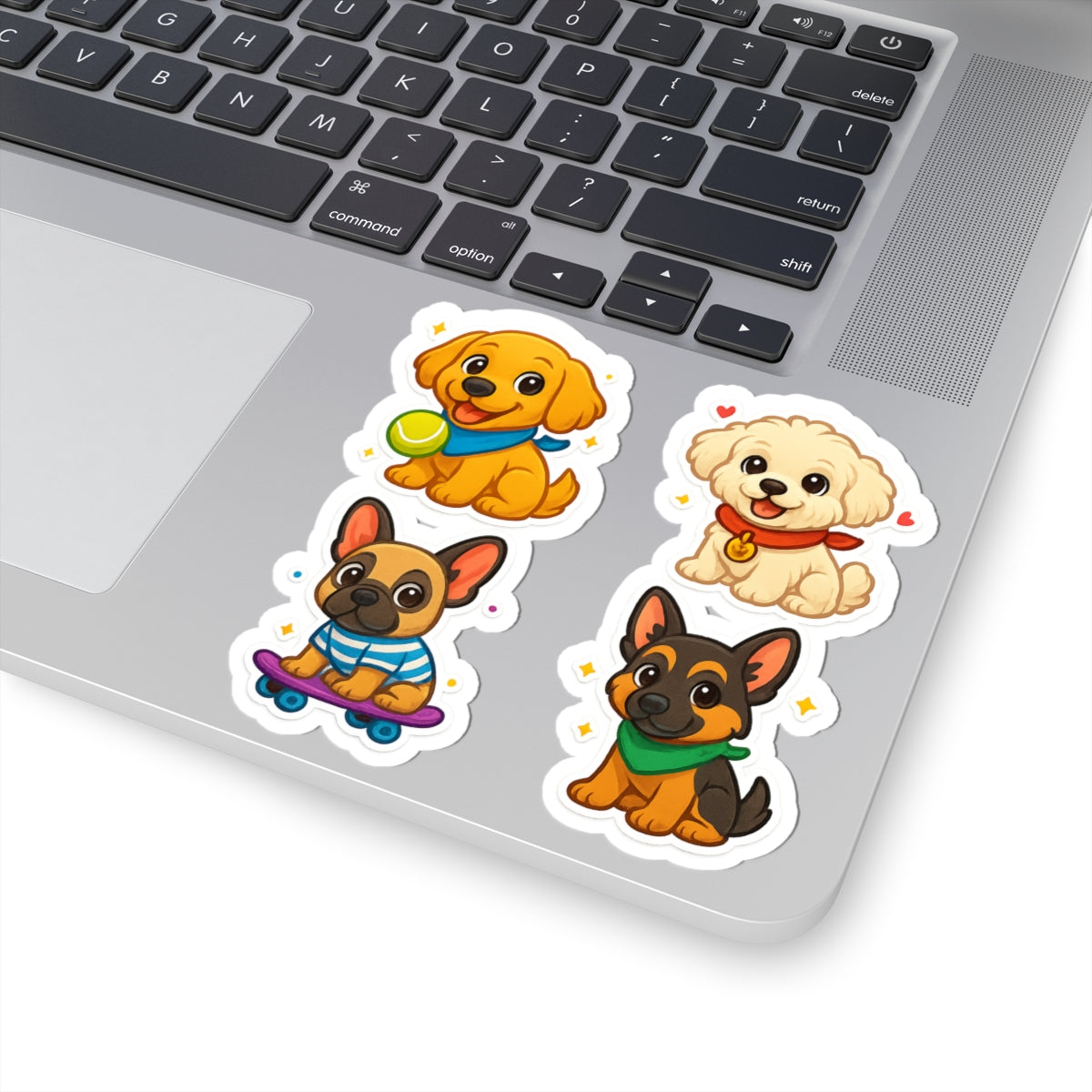 Everyday Puppy Sticker Pack for Kids – Golden Retriever, Maltipoo, French Bulldog & German Shepherd - Perfect for Pet Lovers and Enthusiasts - Chubby Little Cheeks Co.