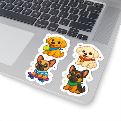 Everyday Puppy Sticker Pack for Kids – Golden Retriever, Maltipoo, French Bulldog & German Shepherd - Perfect for Pet Lovers and Enthusiasts - Chubby Little Cheeks Co.
