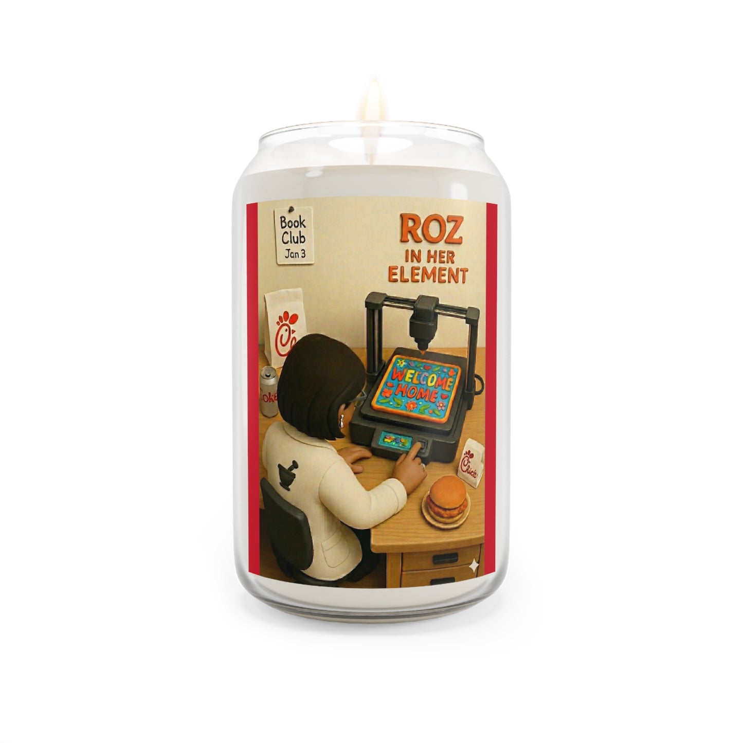 Soy Candle — "Roz In Her Element" Scented Candle (13.75 oz)