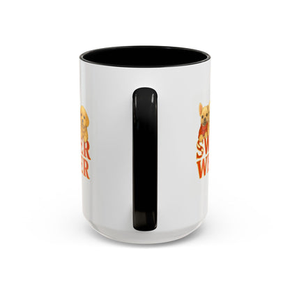 Sweater Weather Mug — Cute Puppies in Sweaters Accent Coffee Mug (150z) - Chubby Little Cheeks Co.