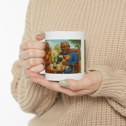 "Super Grans, Super Pets Halloween Ceramic Mug - Chubby Little Cheeks Co.